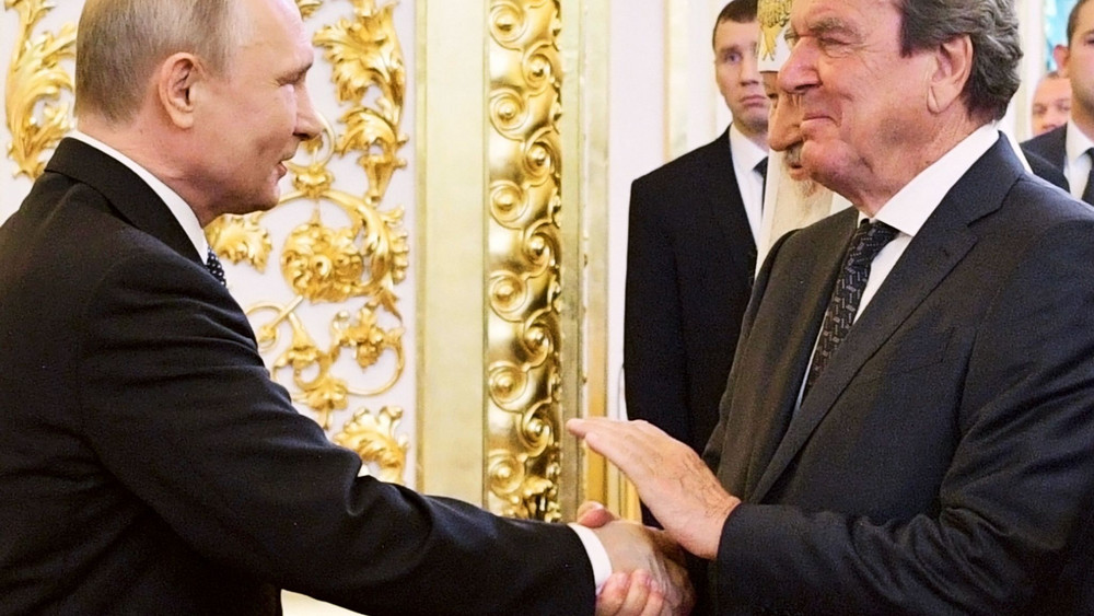 Putin und Schröder
