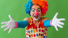 Clown Filou auf Reisen in Mainz