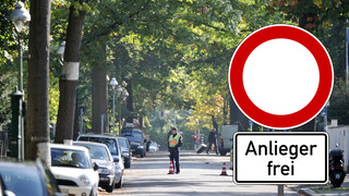 Was darf man beim Anlieger frei-Schild?