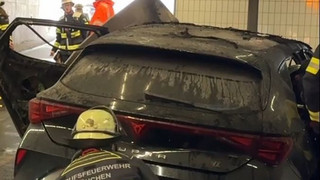München: Auto brennt im Innsbrucker Ring-Tunnel