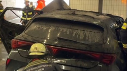 München: Auto brennt im Innsbrucker Ring-Tunnel