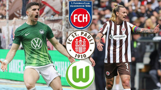 Heidenheim und St. Pauli steigen ab - Wolfsburg atmet auf
