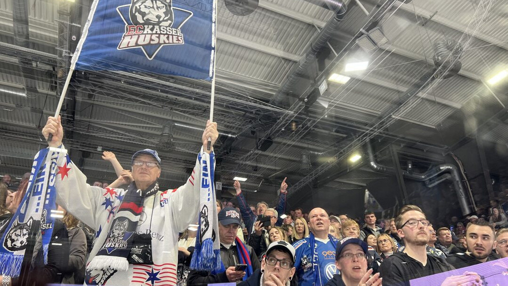 Die Fans der Kassel Huskies werden auch in Final-Spiel 3 ihr Team wieder lautstark anfeuern.