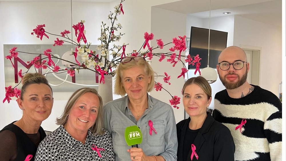 FFH zu Besuch bei M&M Hairdesign in Bad Nauheim anlässlich des Pinktobers