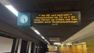 Warnstreik bei Bus und Bahn in Hessen am Montag