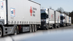 Vier Jahre Ukraine-Krieg: Hessen schickt 140. Hilfskonvoi