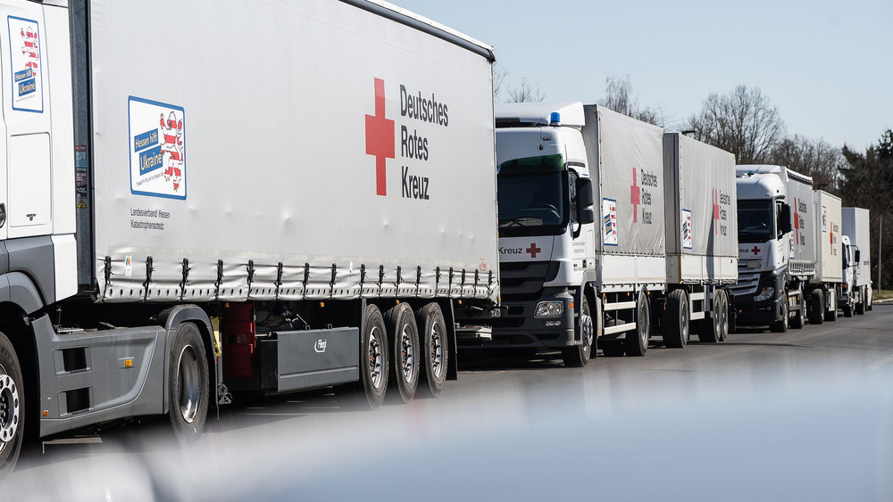 Früherer hessischer Hilfskonvoi für die Ukraine