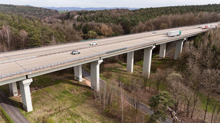 A7-Talbrücke Großenmoor: Eine Spur wegen Arbeiten gesperrt