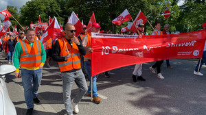 Gießener Baustellen stehen still: Demo der Bauleute am Dienstag