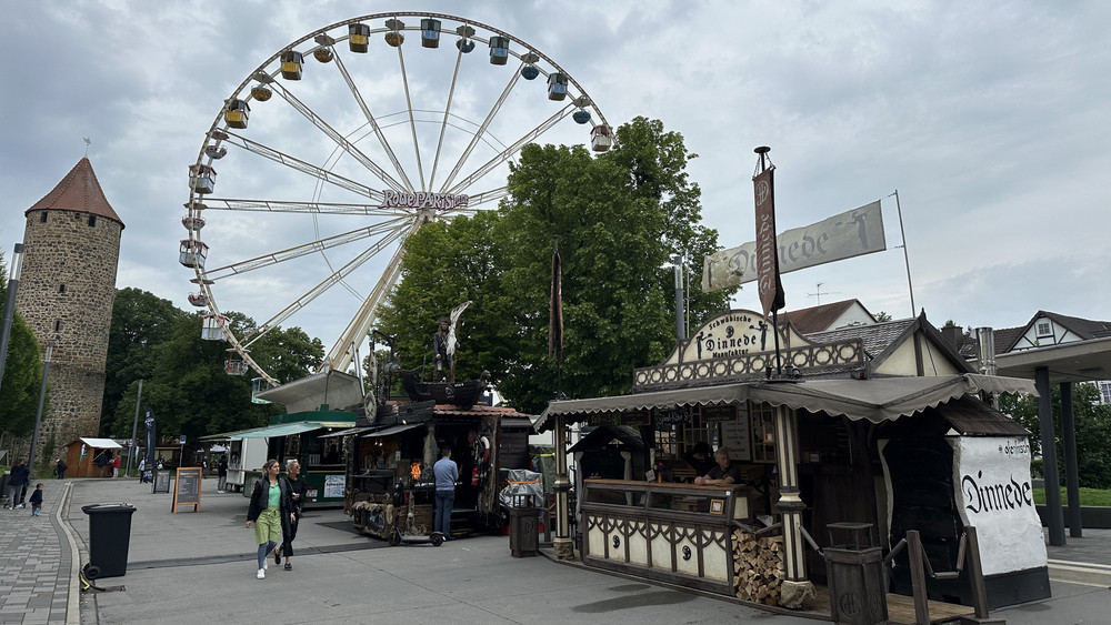 Beim Hessentag 2024 war die Allee einer der Treffpunkte oben in der Stadt.