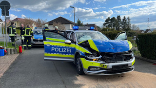 Streifenwagen kollidiert bei Verfolgungsfahrt in Bad Hersfeld