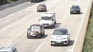 Polizei erwischt Drängler auf A5: Nur 10 Meter Abstand bei 100 km/h