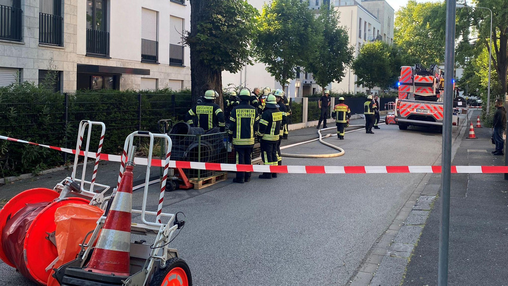 Ein Kellerbrand in der Mainzer-Straße. 