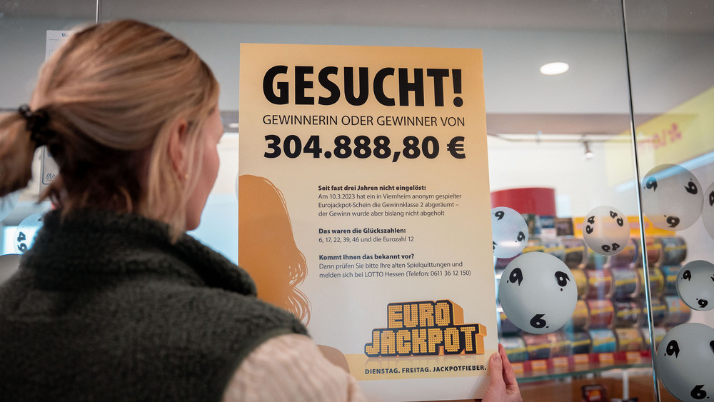 Eurojackpot-Glückspilz in Südhessen gesucht.