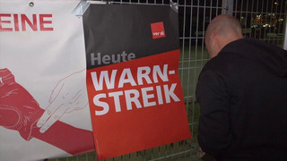 Warnstreik im Hamburger Hafen: Verdi fordert 8 Prozent mehr Lohn