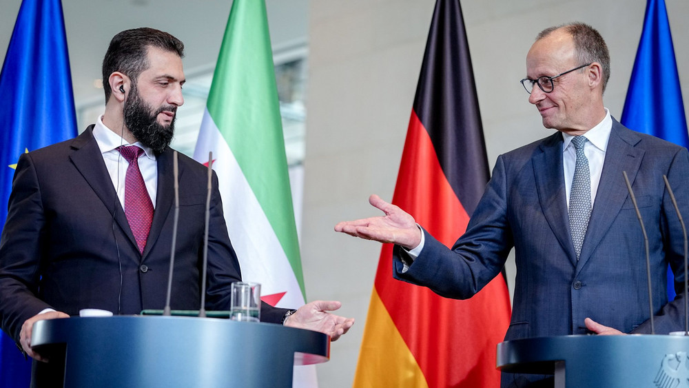 Syriens Übergangspräsident Ahmed al-Scharaa besucht Berlin