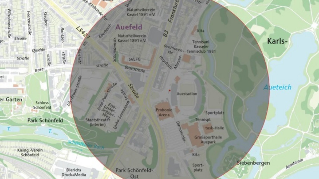Fliegerbombe in Kassel beim Auestadion gefunden