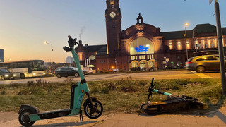 Wiesbaden - erste Parkplätze für E-Tretroller