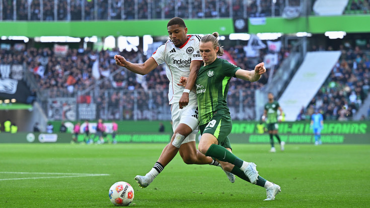 Bundesliga: Eintracht Frankfurt gewinnt 2:1 in Wolfsburg