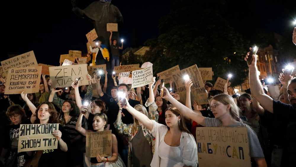 Neues Gesetz zu Antikorruptionsorganen in der Ukraine - Proteste