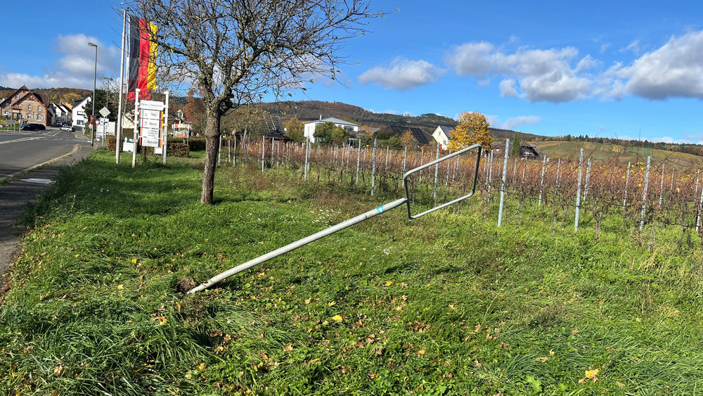 Sämtliche Ortsschilder in Oestrich-Winkel gestohlen.