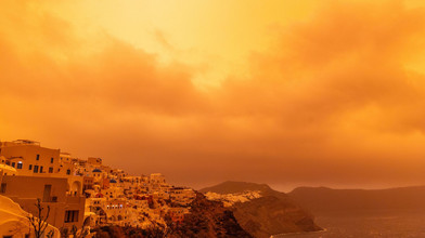 Starke Regenfälle und Saharastaub setzen Ägäis zu
