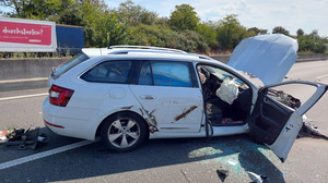 Einstündige Vollsperrung nach Unfall auf der A7