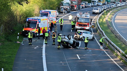 Zwei Frauen bei Autobahnunfall schwer verletzt