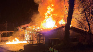 Garage in Alsfeld komplett abgebrannt