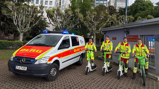 Frankfurter DLRG: Gratis mit E-Scooter zum Einsatz