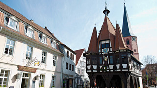 Historisches Rathaus Michelstadt vor großer Renovierung