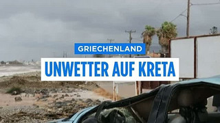 Notstand auf Kreta - Überschwemmungen, Erdrutsche und Stromausfälle