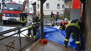Hochwasser-Welle in Mittelhessen - Größere Schäden bleiben aus
