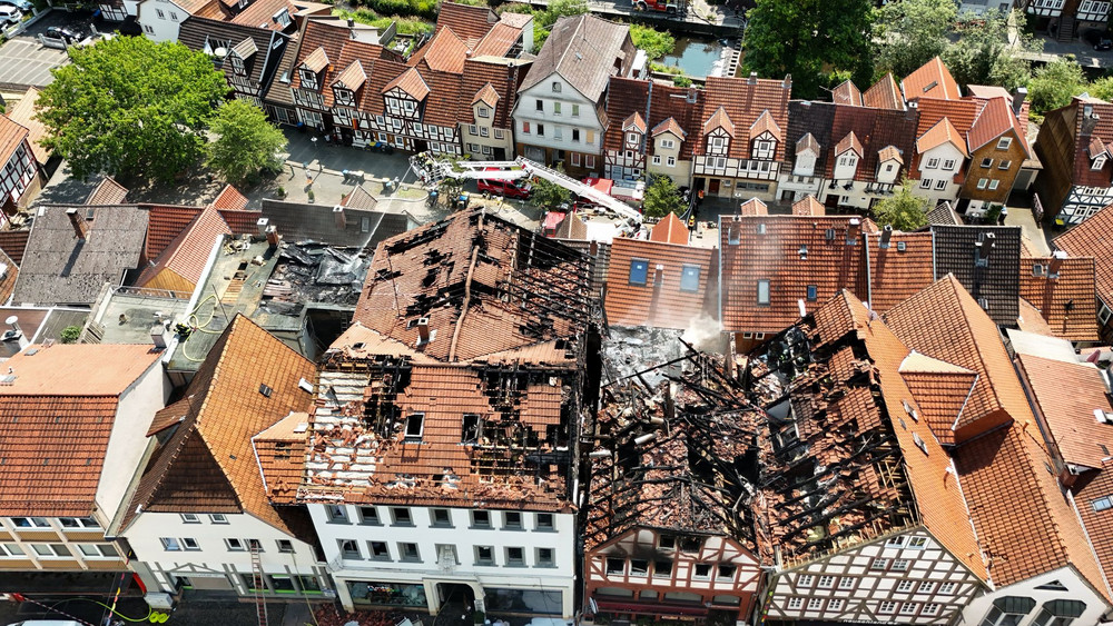 Brand am Marktplatz von Lauterbach