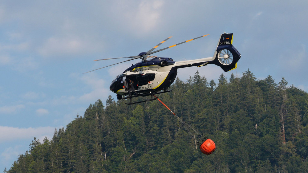 Brand im Bergwald in den Chiemgauer Alpen