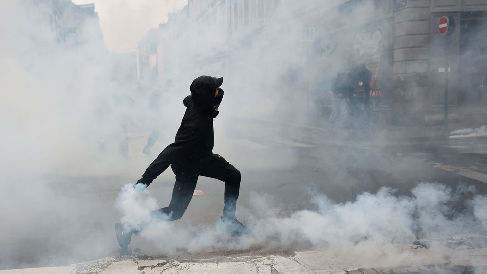 Proteste in  Rennes