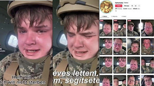 Millionenfach geteilt: Wer ist der weinende "ukrainische Soldat"?