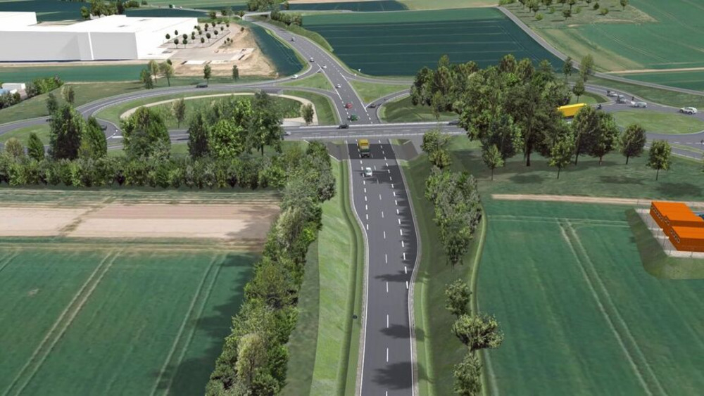 So soll die Umgehungsstraße bei Bad Camberg aussehen, wenn sie fertig ist.