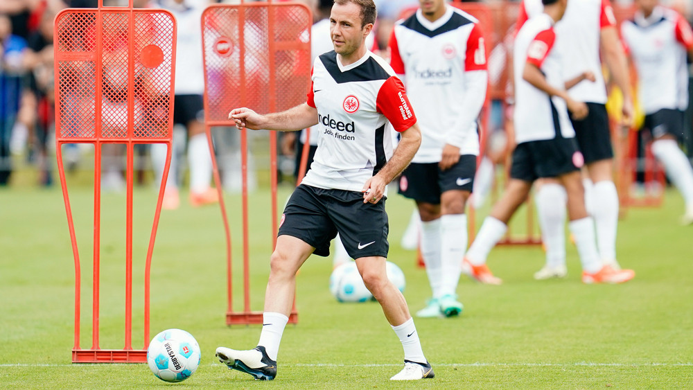 Ein Einsatz von Mario Götze am Samstag steht auf der Kippe.