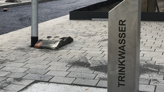 Gegen den Durst in heißen Sommern -  erster Trinkbrunnen in Wiesbaden