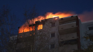 Evakuierung in Mannheimer Hochhaus wegen Wohnungsbrand