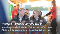 Olympia-Wette eingelöst: Söder und Krause in der Wiesn-Achterbahn