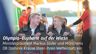 Olympia-Wette eingelöst: Söder und Krause in der Wiesn-Achterbahn