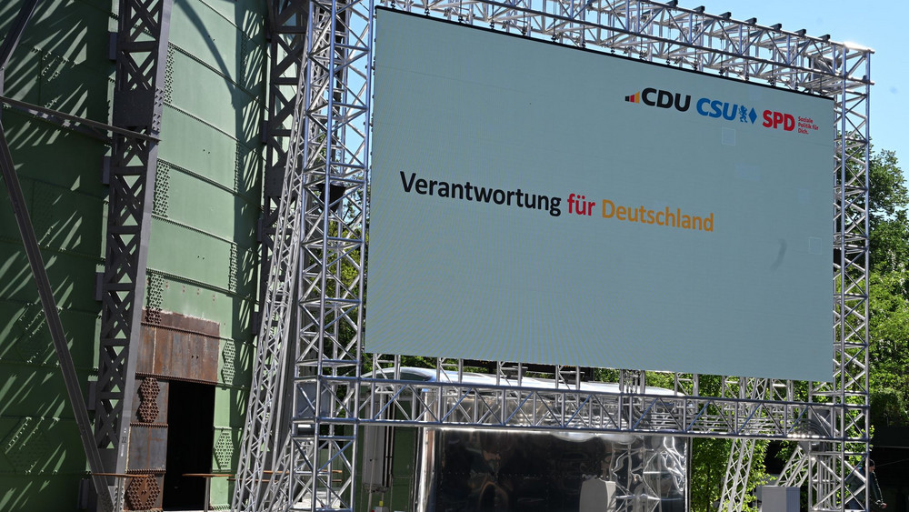 Unterzeichnung des Koalitionsvetrags