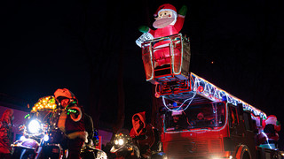 Lichterfahrt der Hilfsorganisationen in Gelnhausen