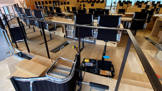 Stühlerücken nach Landtagswahl: Plenarsaal wird umgebaut