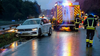 Regen-Unfall auf der A7 bei Kalbach: Sechs Personen verletzt