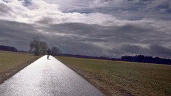 Optische Täuschung: Straße in Butzbach