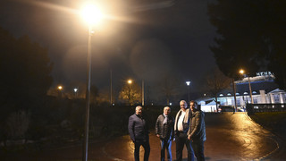 "Intelligente Laternen" mit Bewegungssensoren im Henkell-Park