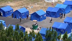 Libanon eröffnet Zeltlager am Beiruter Meer, eine Million durch israelische Angriffe vertrieben